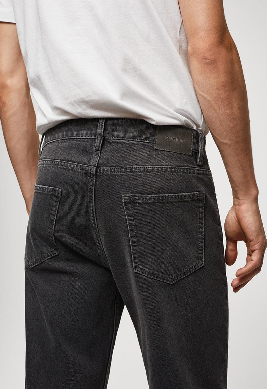 MANGO - Jeans sam - dark denim grey