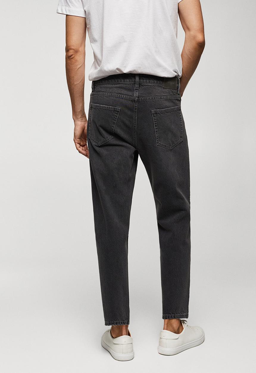 MANGO - Jeans sam - dark denim grey