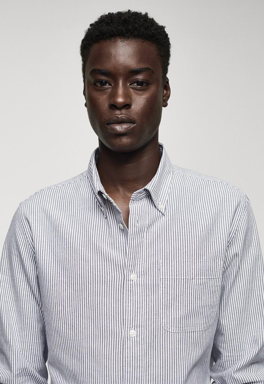 MANGO - Shirt kodak - grey