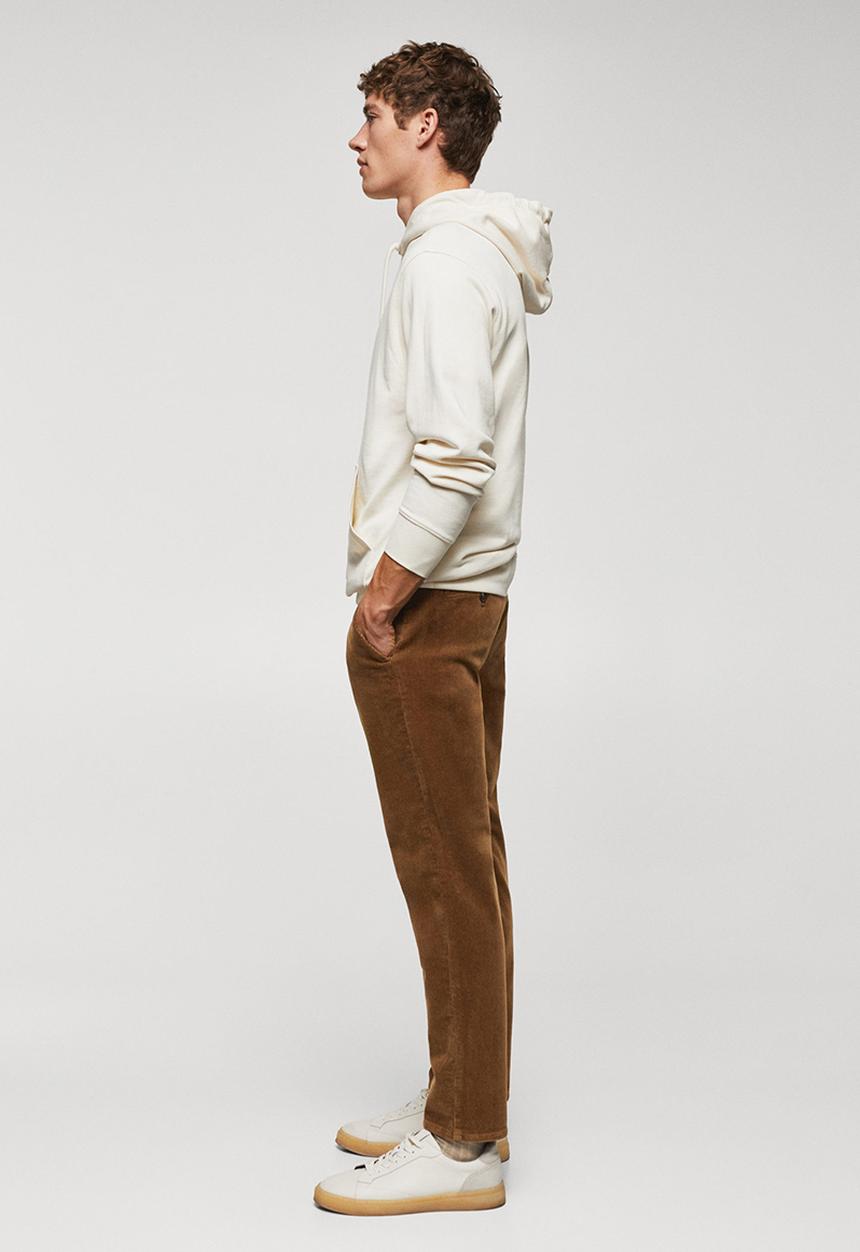 MANGO - Trousers berdam - camel