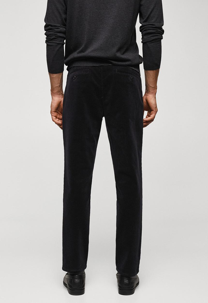 MANGO - Trousers berdam - black