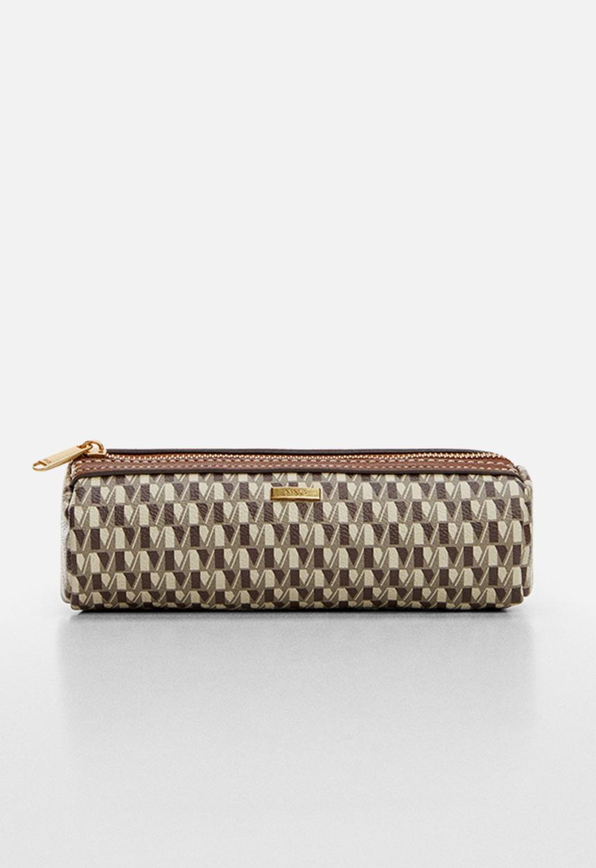 MANGO - Cosmetic bag ivan - medium brown