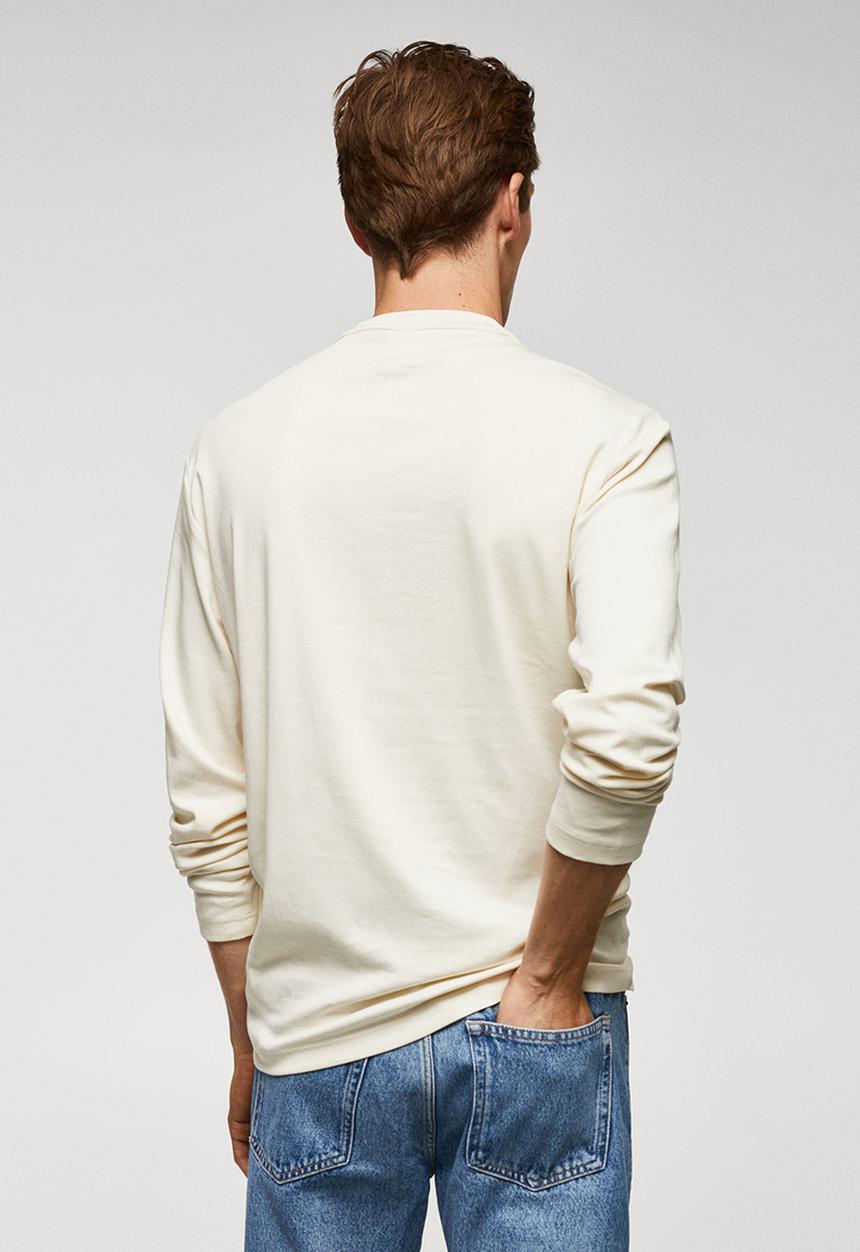 MANGO - T-shirt gareth - off white 