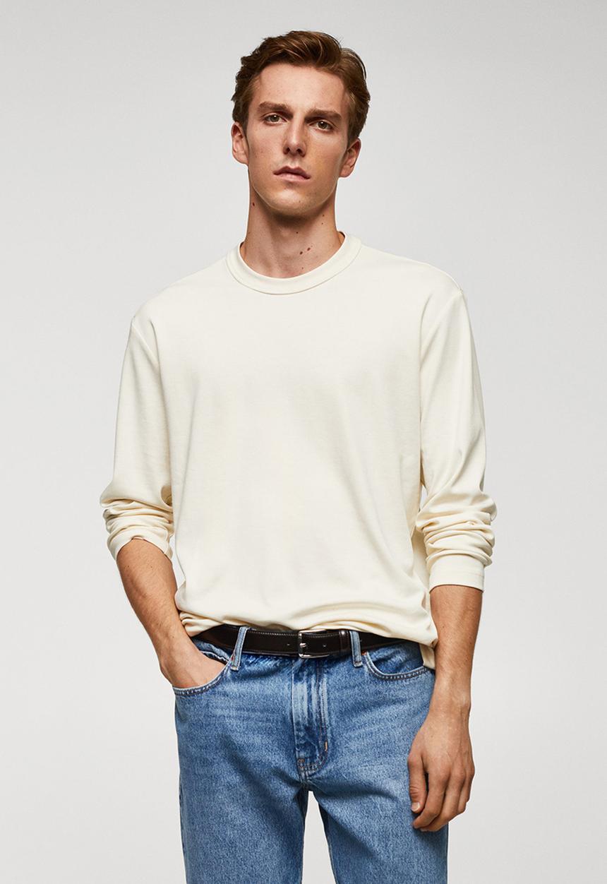 MANGO - T-shirt gareth - off white 