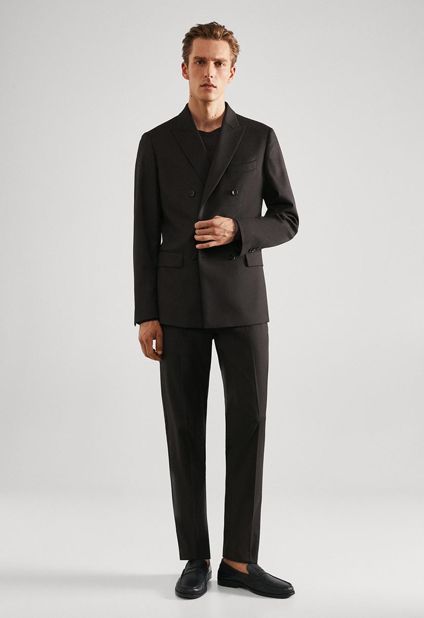 MANGO - Trouser boston - brown
