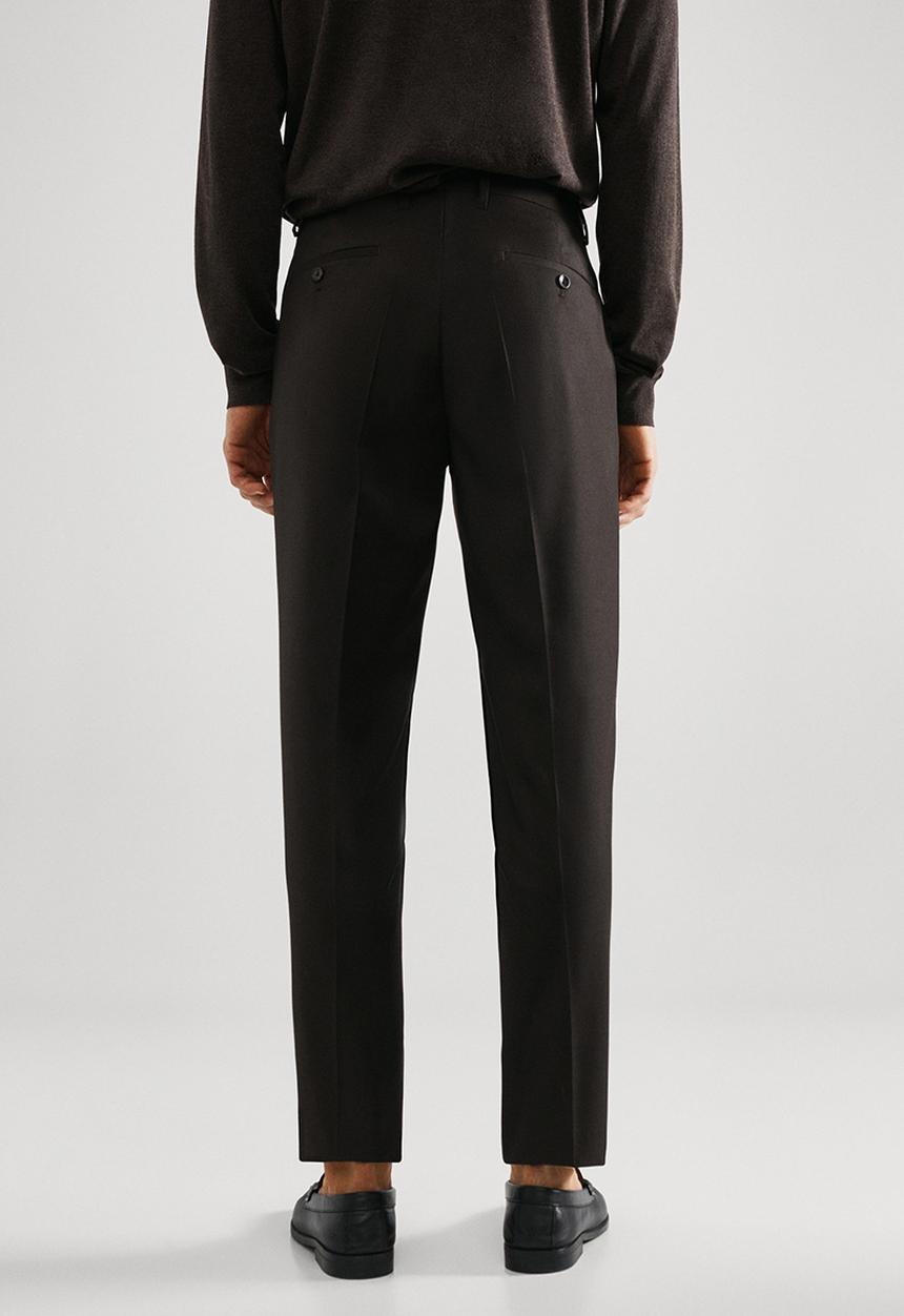 MANGO - Trouser boston - brown