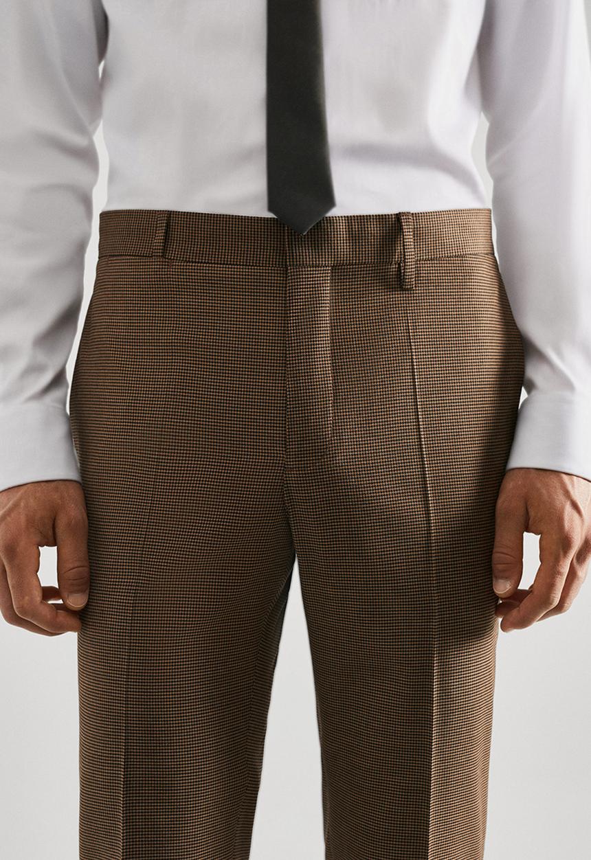 MANGO - Trousers paulo - brown 