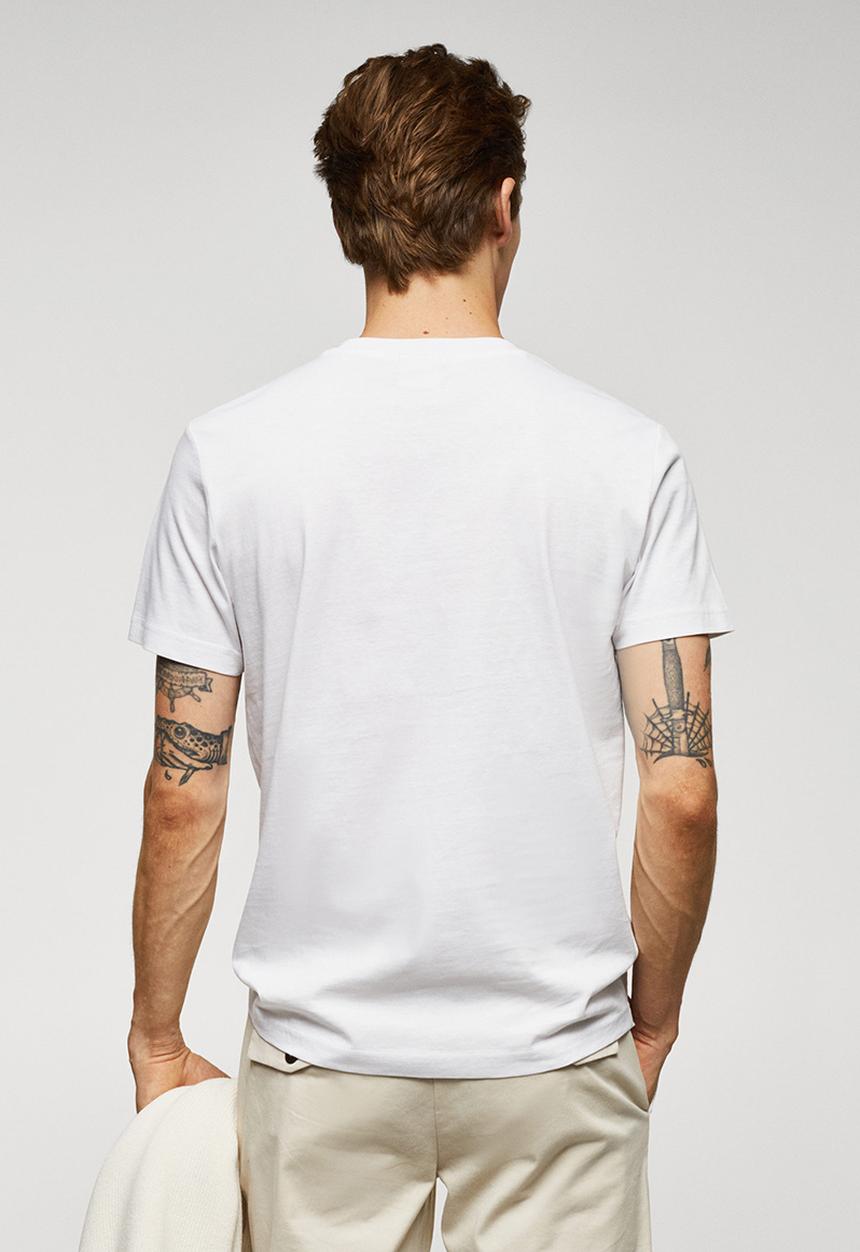 MANGO - T-shirt logohe-h - white 