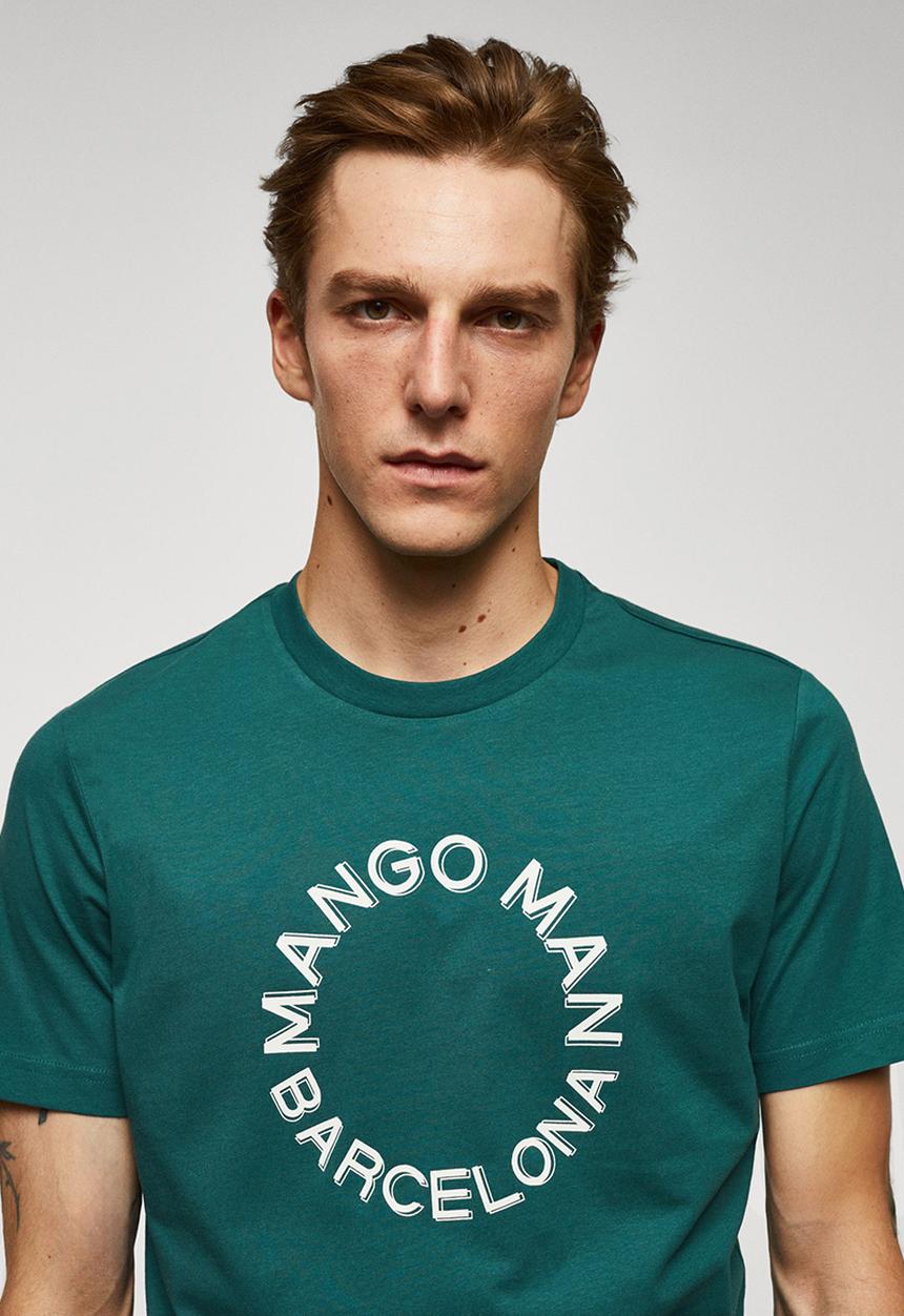 MANGO - T-shirt logohe-h - bright green 
