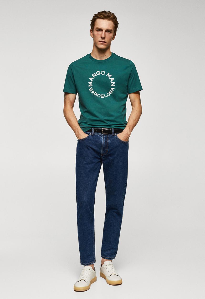 MANGO - T-shirt logohe-h - bright green 