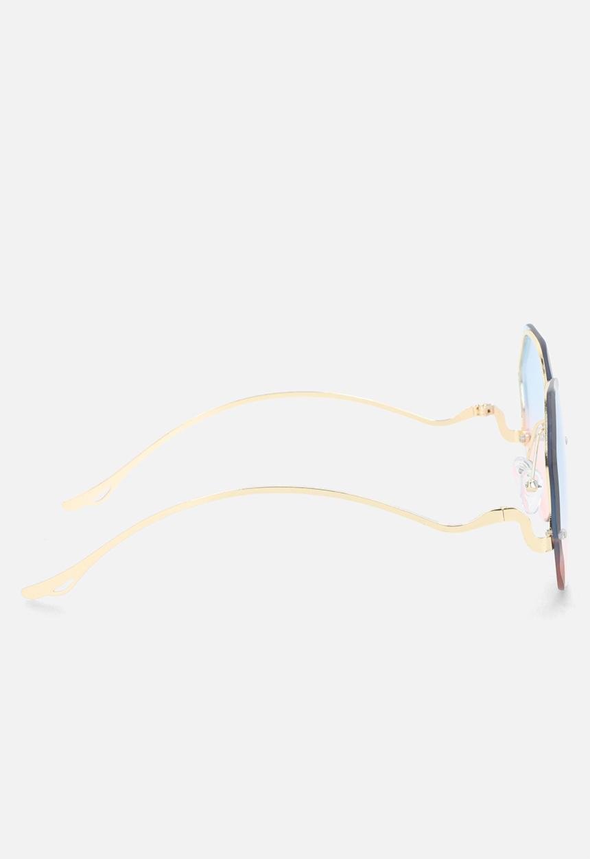 MILLA - Della oversized sunglasses - blue & pink