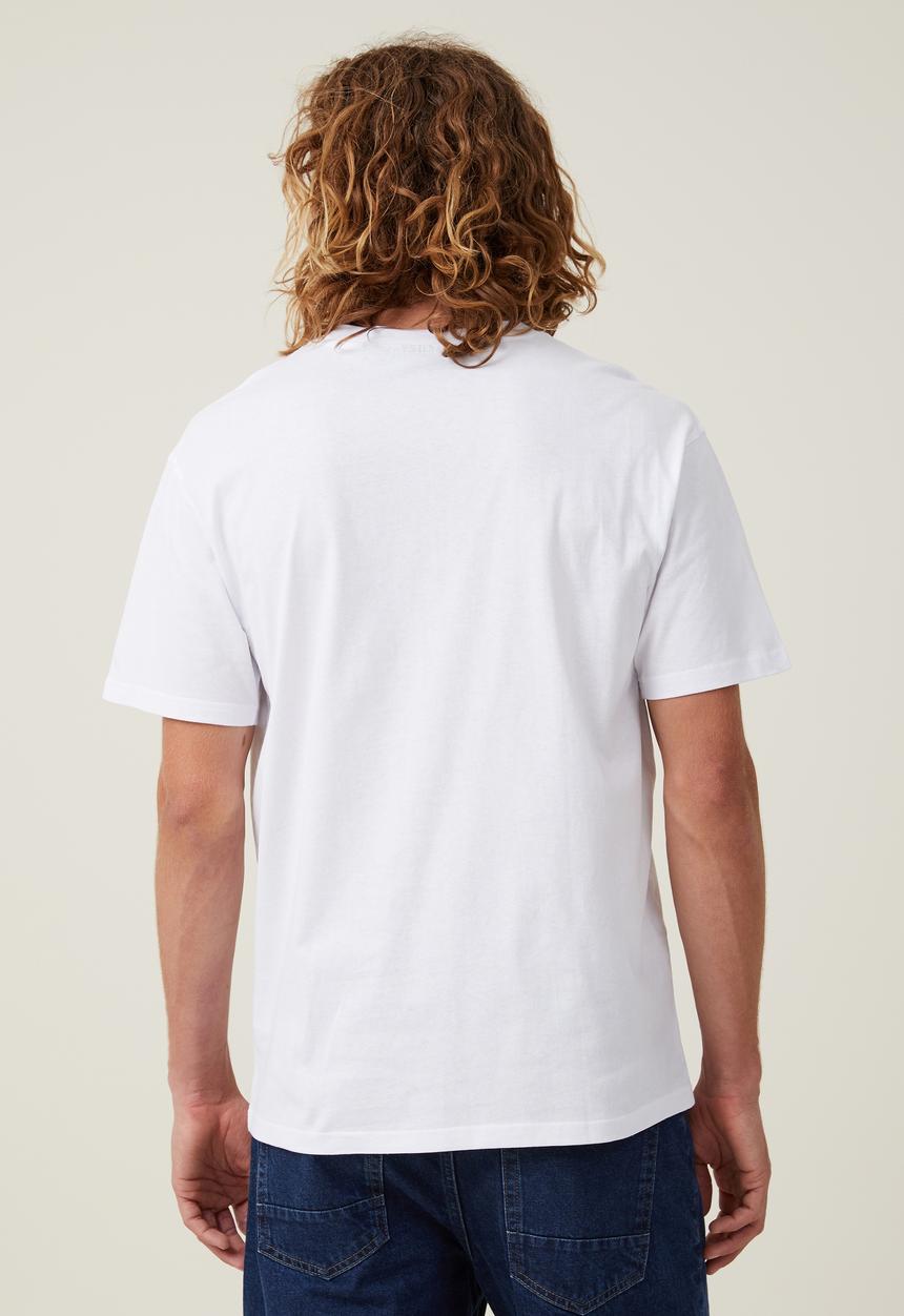 Cotton On - Nascar loose fit T-shirt - lcn ncr white/daytona 500