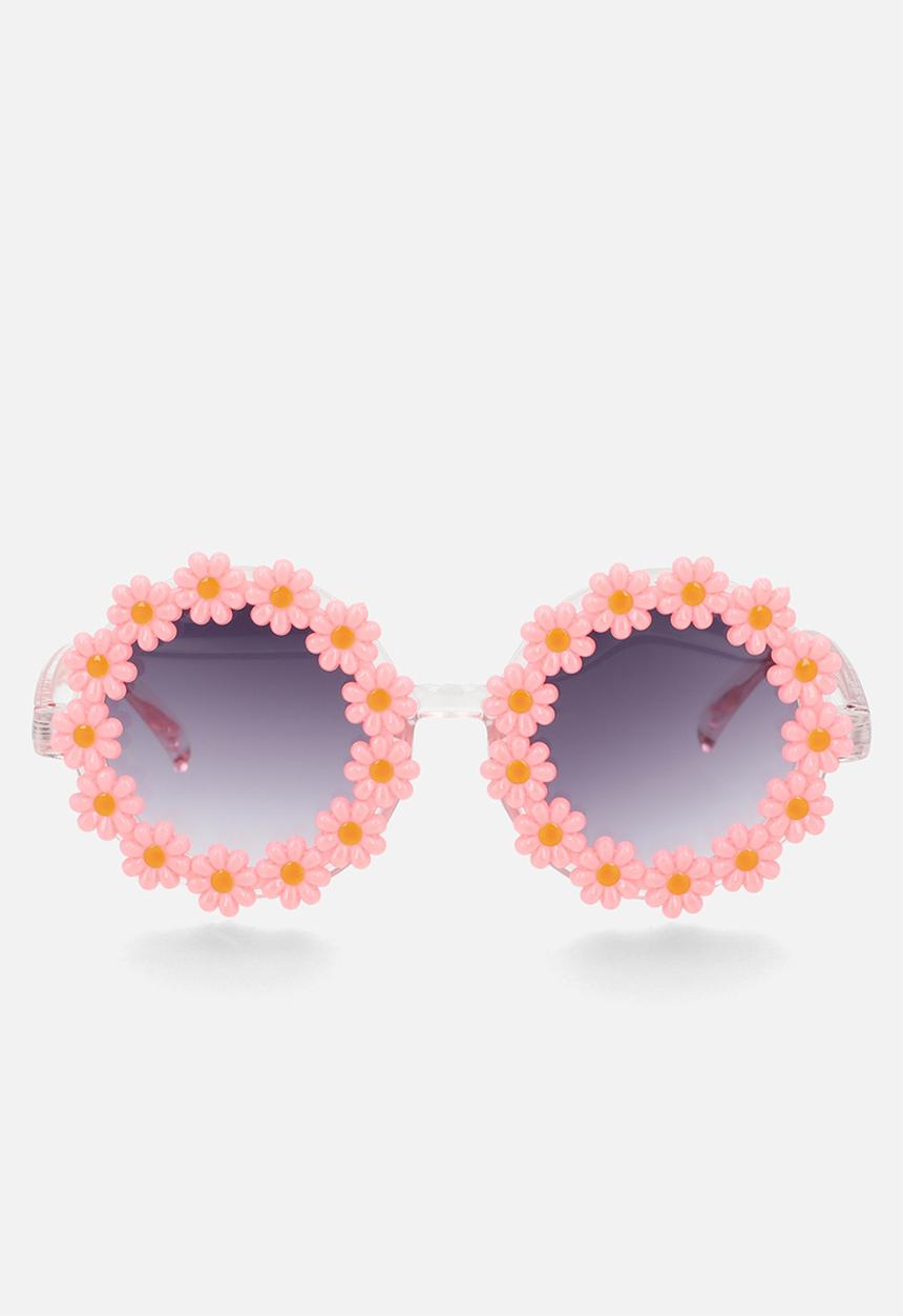 Pop Candy - Round floral sunglasses - pink