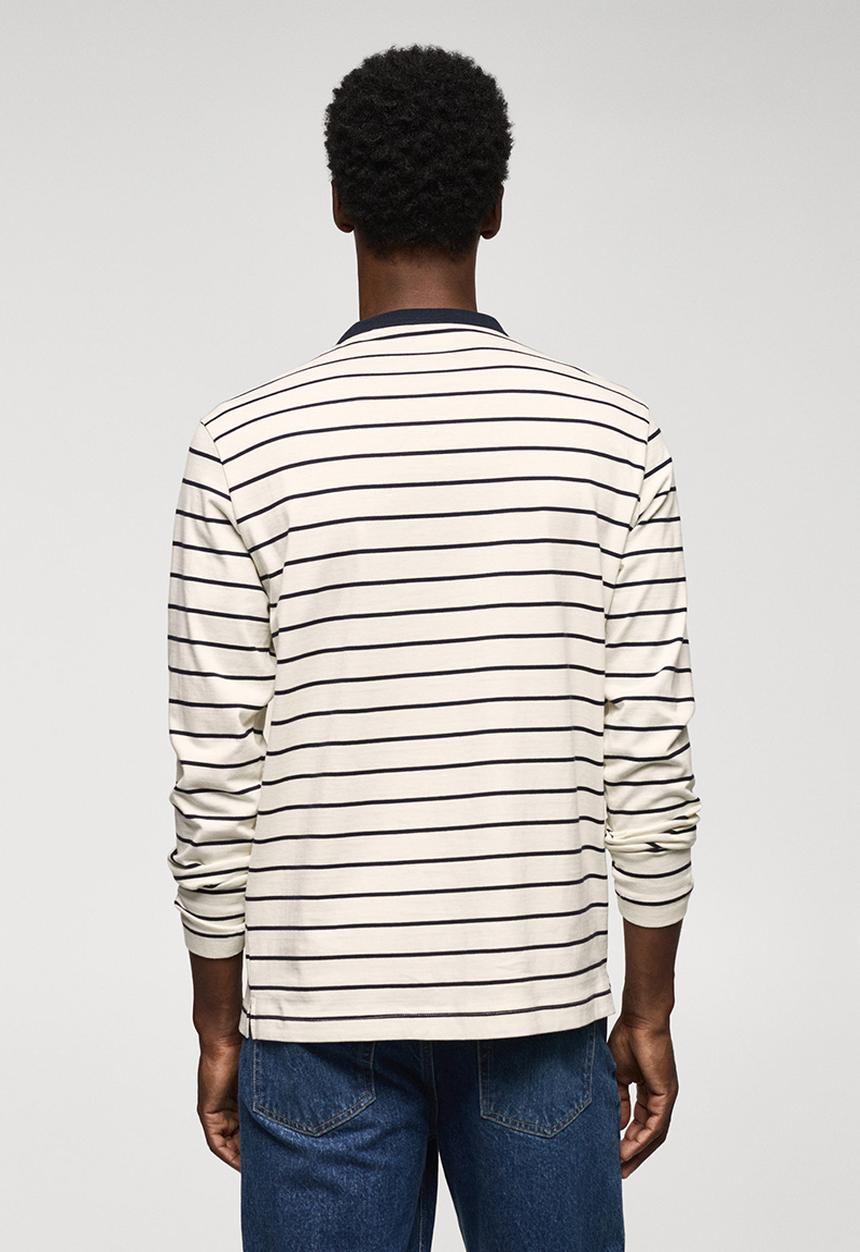 MANGO - T-shirt marinier - off white 
