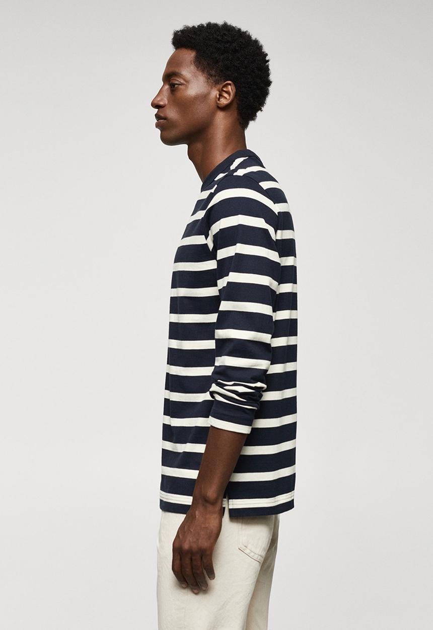 MANGO - T-shirt marinier - navy 