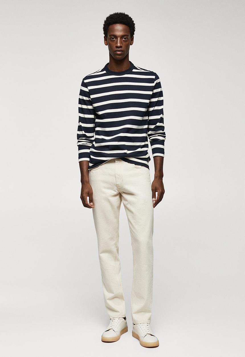 MANGO - T-shirt marinier - navy 