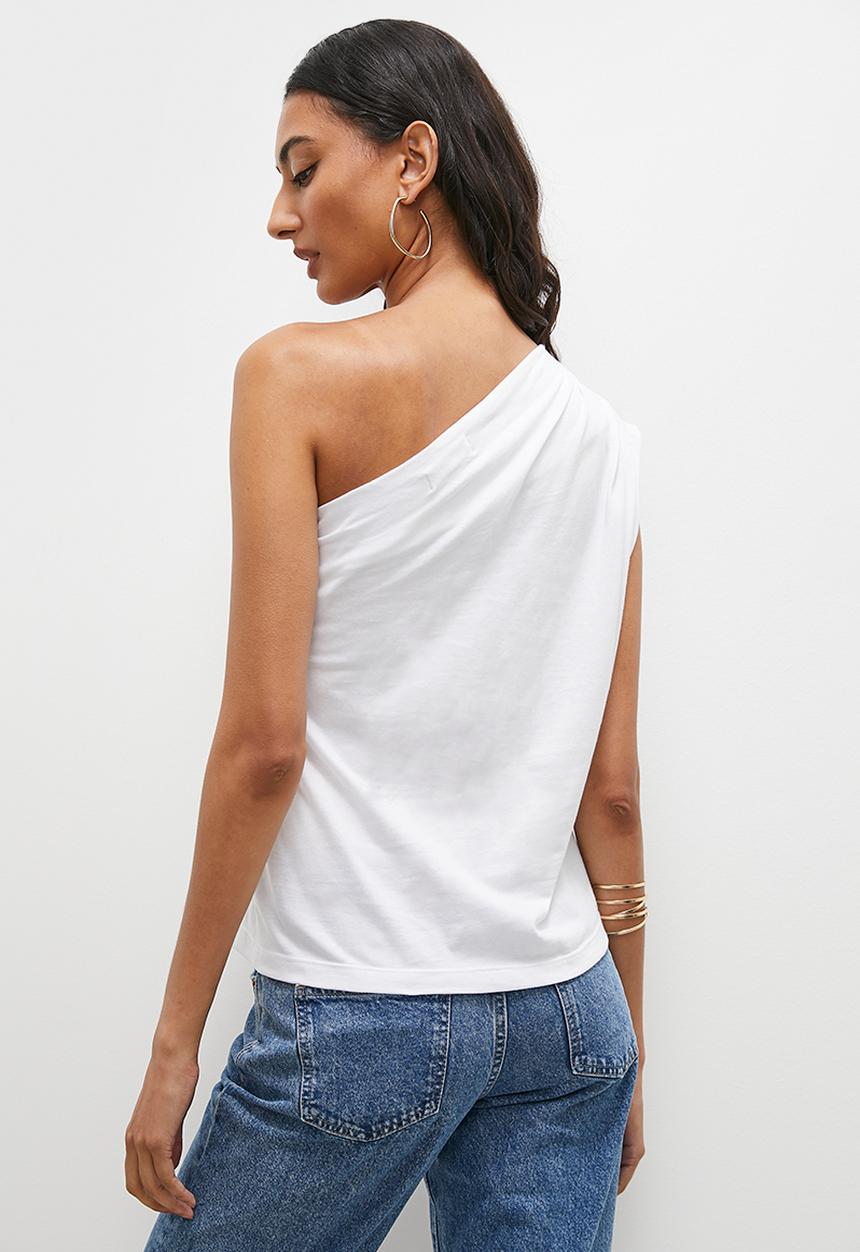 Superbalist - Asymmetrical T-shirt sleeveless - white