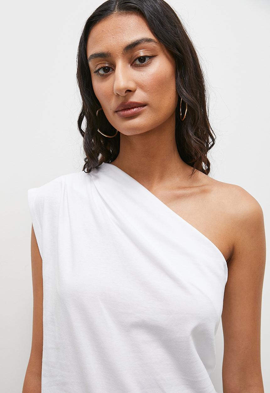 Superbalist - Asymmetrical T-shirt sleeveless - white