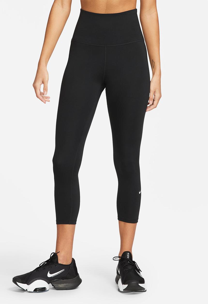 Nike - W Nk one df high-rise crop tight - black & white