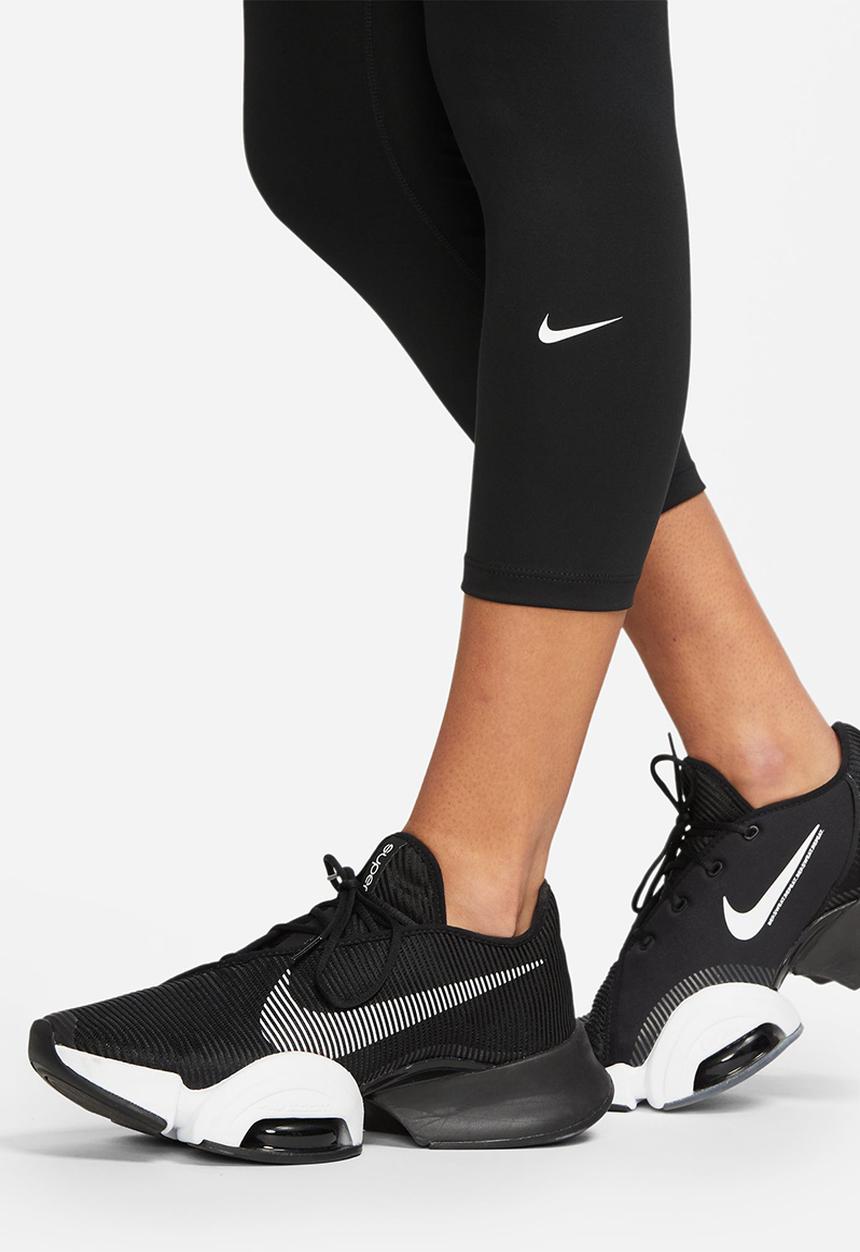 Nike - W Nk one df high-rise crop tight - black & white