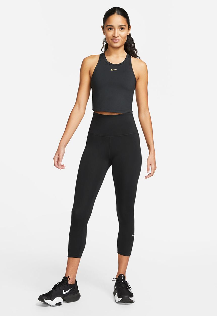 Nike - W Nk one df high-rise crop tight - black & white