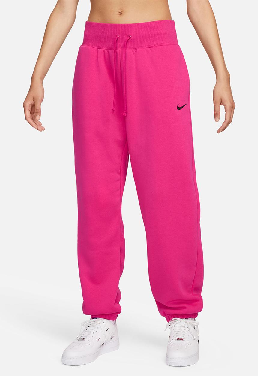 Nike - W Nsw phoenix fleece high-rise os pant - fireby & black