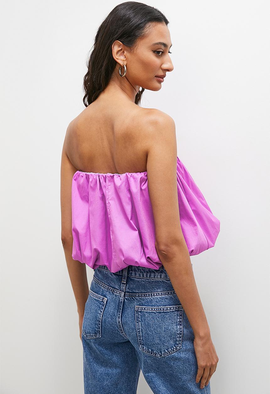 Superbalist - Sleeveless bubble shell - violet
