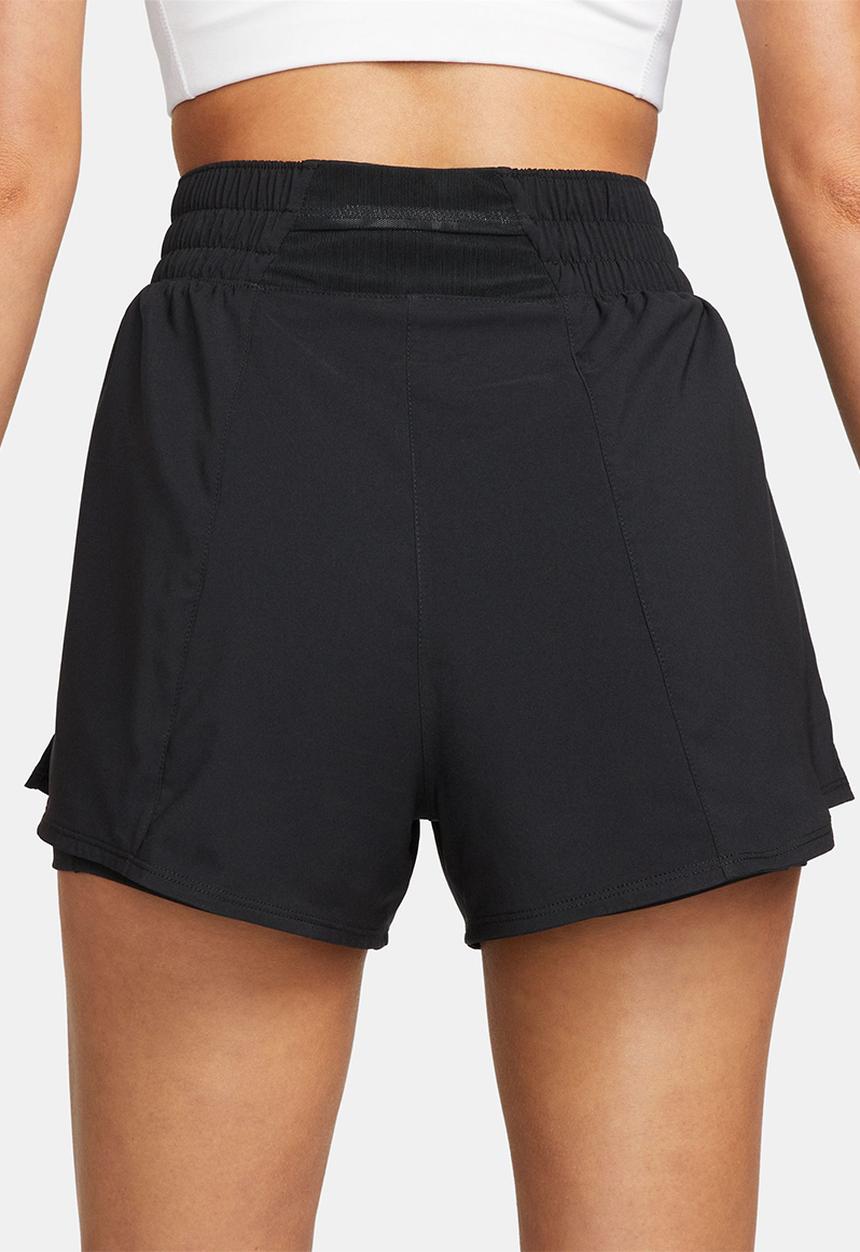 Nike - W Nk one df high-rise 3In 2N1 short - black & refsil