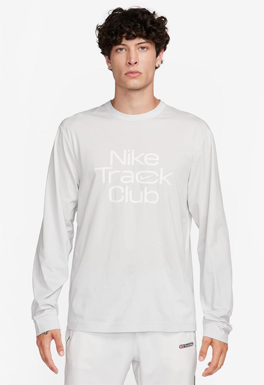 Nike - Track Club  Dri-FIT Hyvere ls running top - photon dust/heather