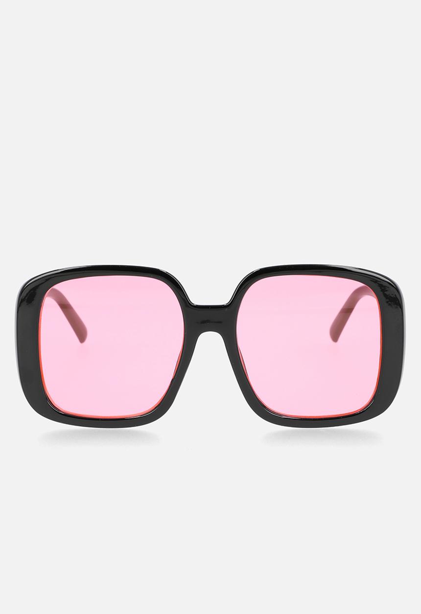 Superbalist - India square sunglasses - black/pink