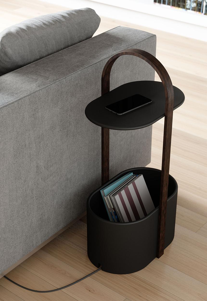 Umbra - Bellwood storage table - black & walnut