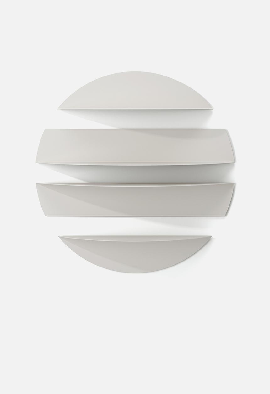 Umbra - Solis wall shelves - stone