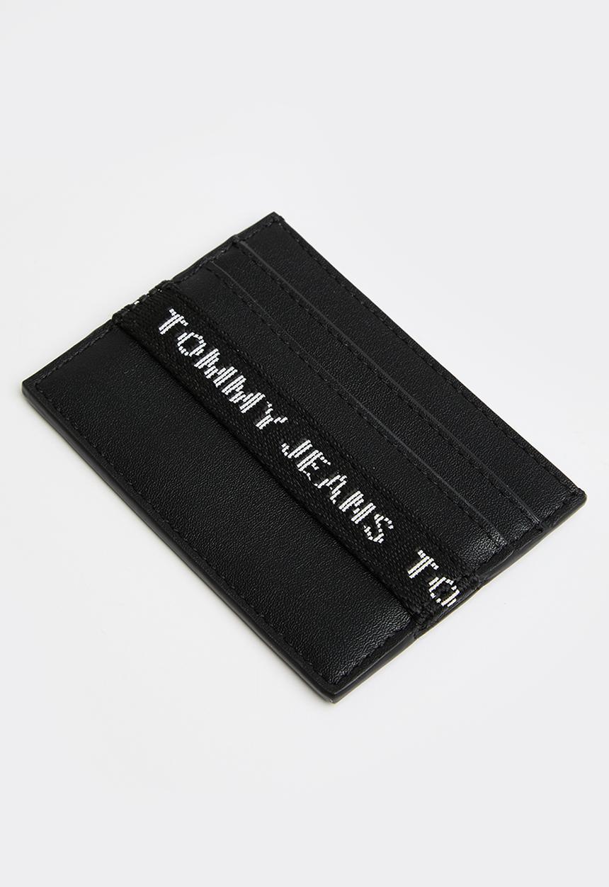 Tommy Hilfiger - Tjm essential leather cc holder - black
