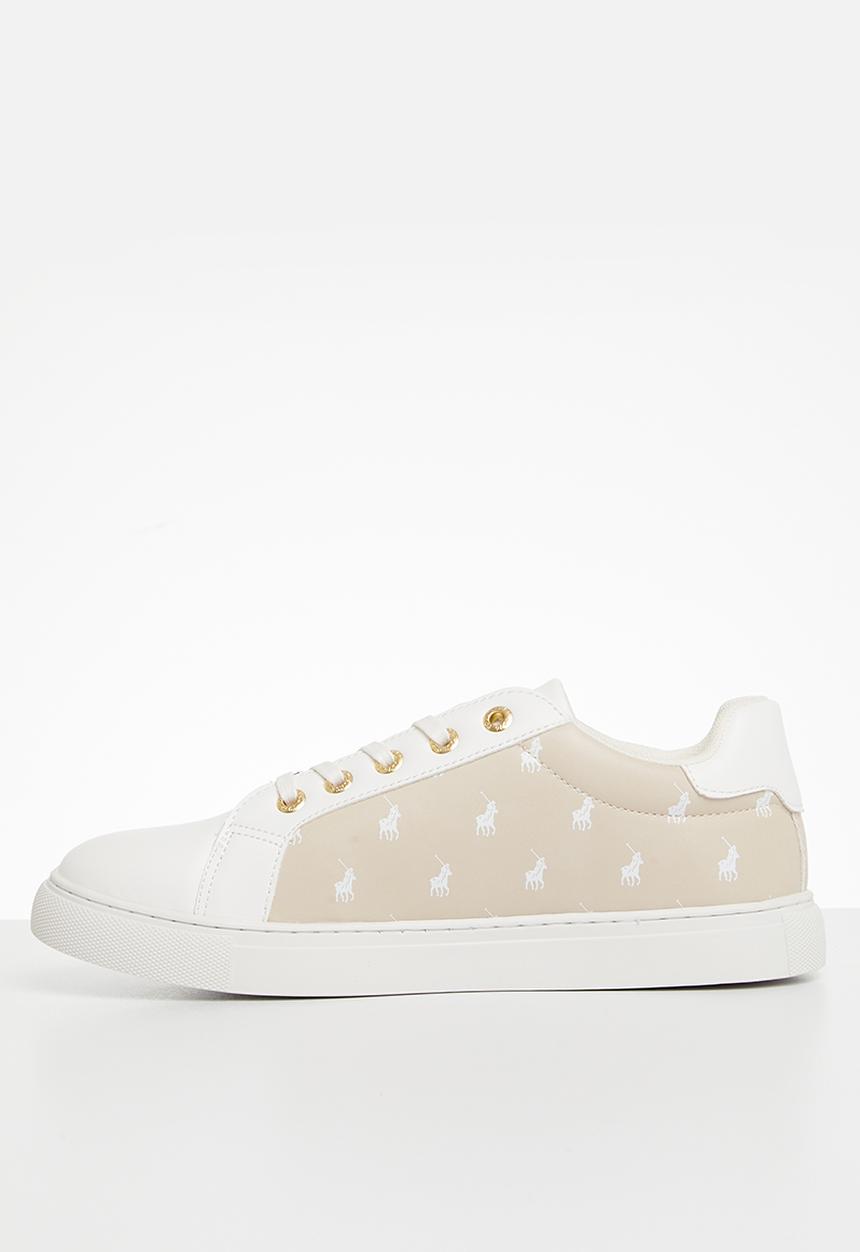 POLO - Printed monogram sneaker - stone