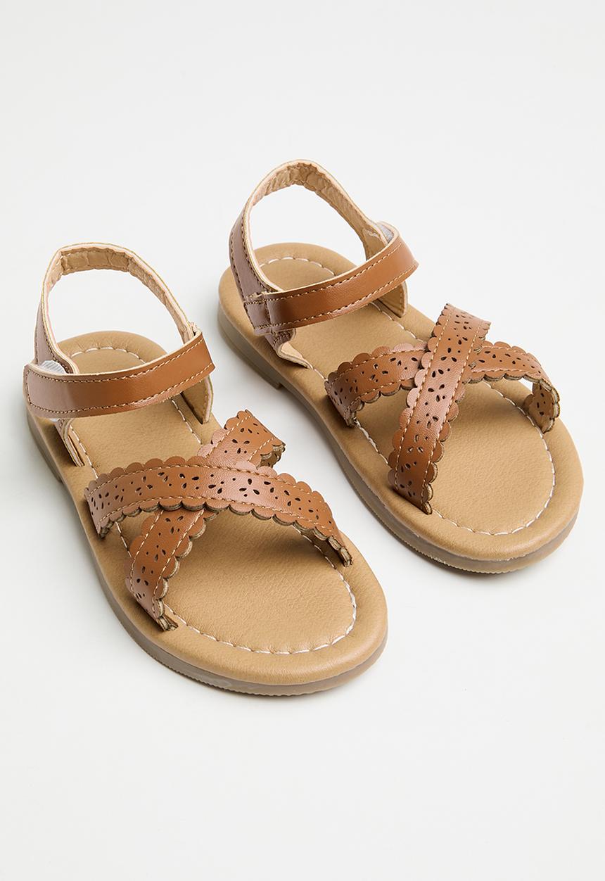 Pop Candy - Velcro strap sandals - brown