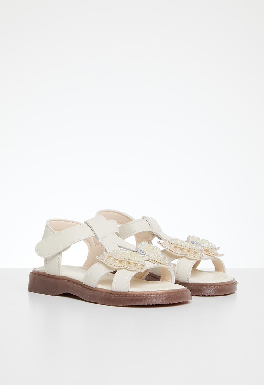 Pop Candy - Butterfly sandals - white