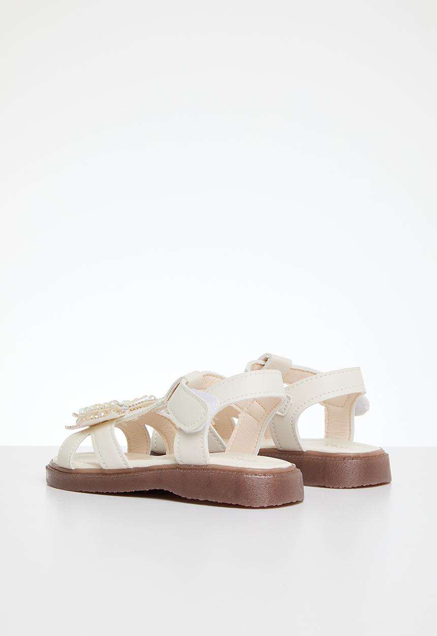 Pop Candy - Butterfly sandals - white