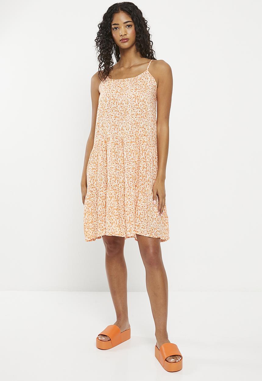 HAILYS - Strappy panelled dress - papaya flower