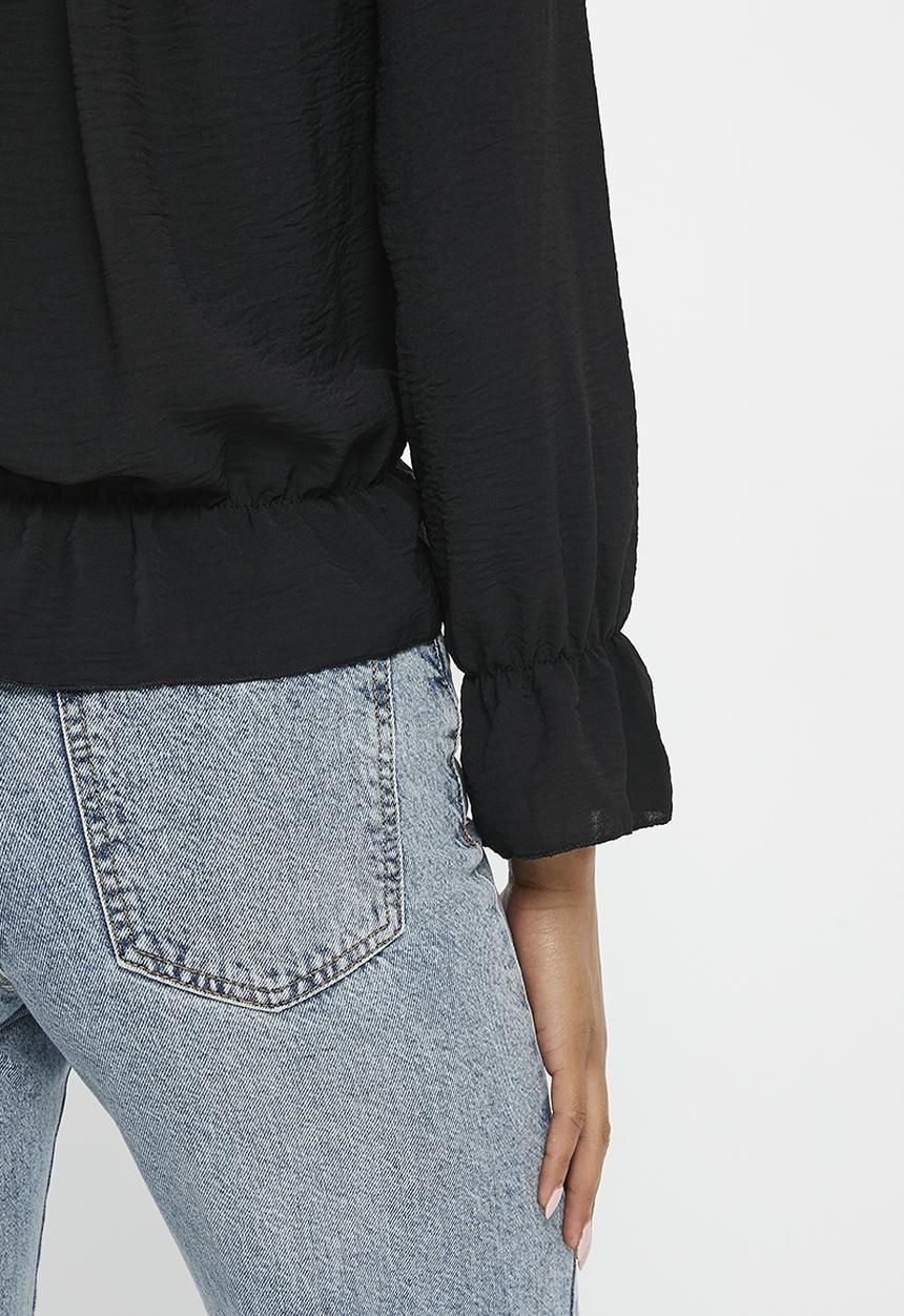 HAILYS - Longsleeve t-shirt - black