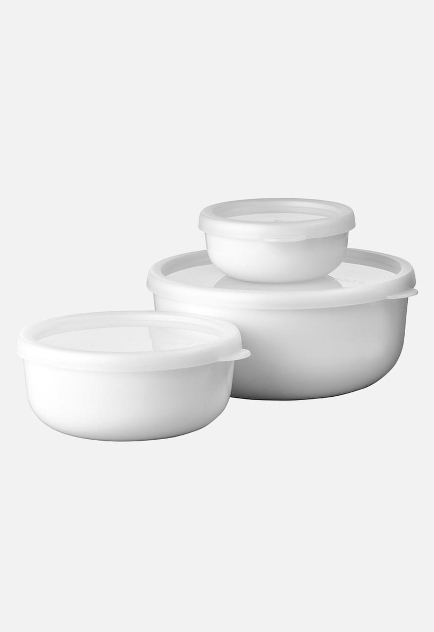 Mepal - Mepal Lumina 3 Piece Bowl Set (250ml, 750ml, 1.5L) - White