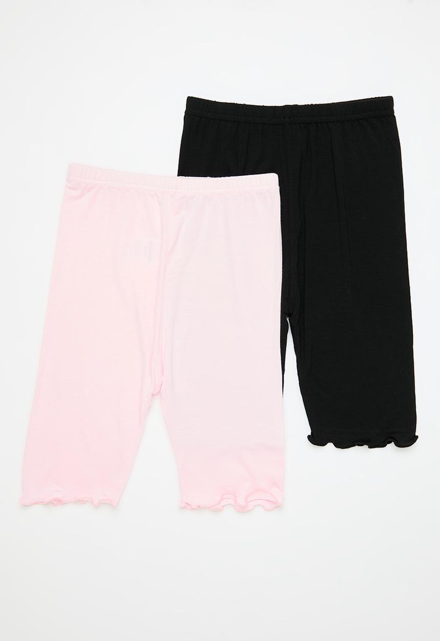 Pop Candy - 2 Pack cycling shorts - pink & black