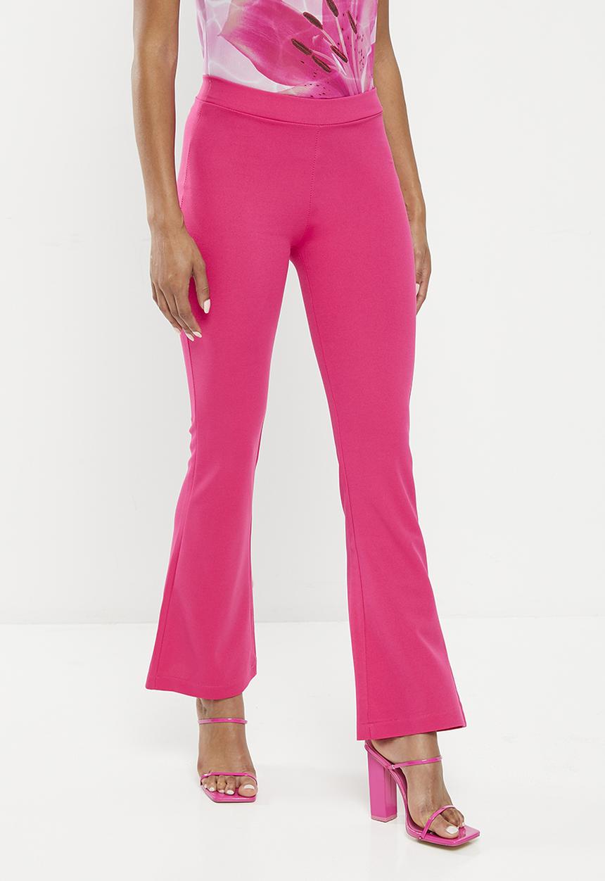 HAILYS - Flared leg trousers - pink