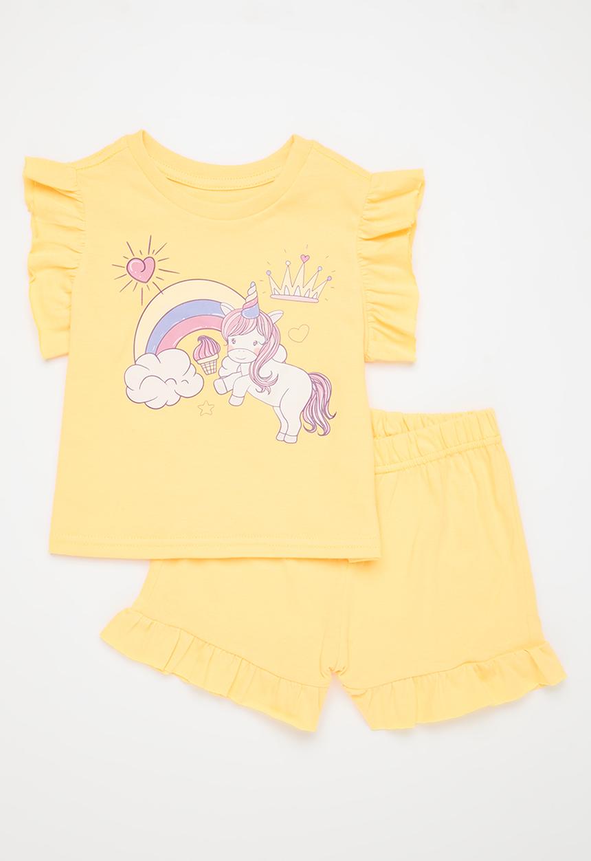 Pop Candy - Printed pj set - yellow