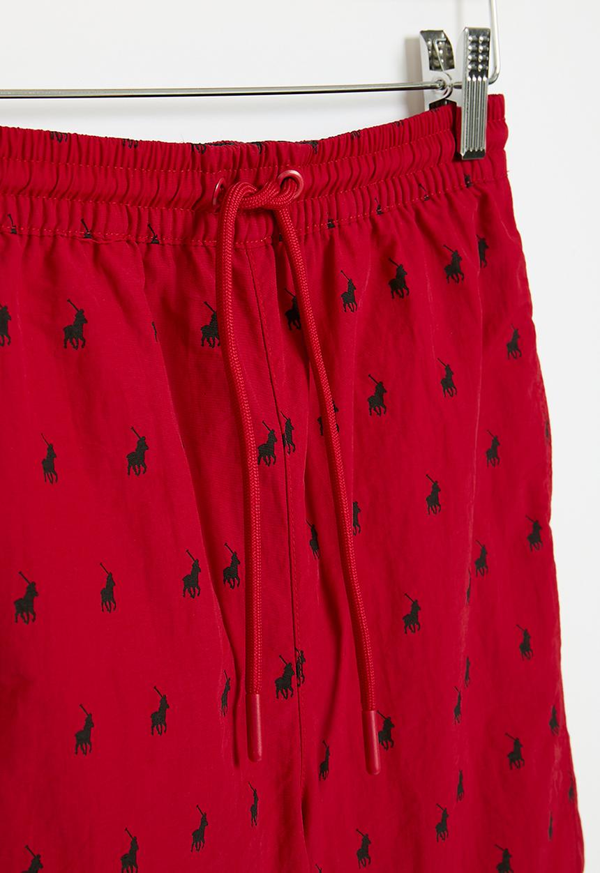 POLO - Boys bradley monogram short - red