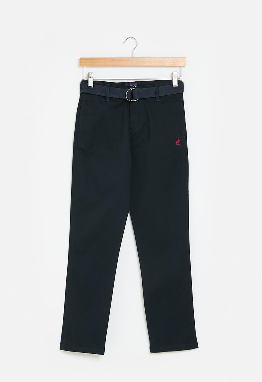 POLO - Boys adrian belted chino - navy