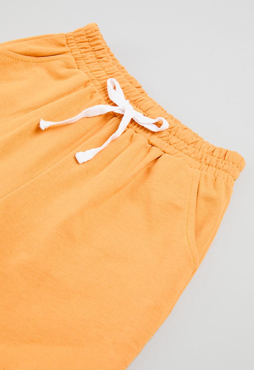 Pop Candy - Striped tee & short set - orange multi