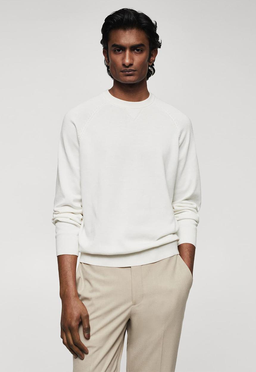 MANGO - Sweater ten - offwhite