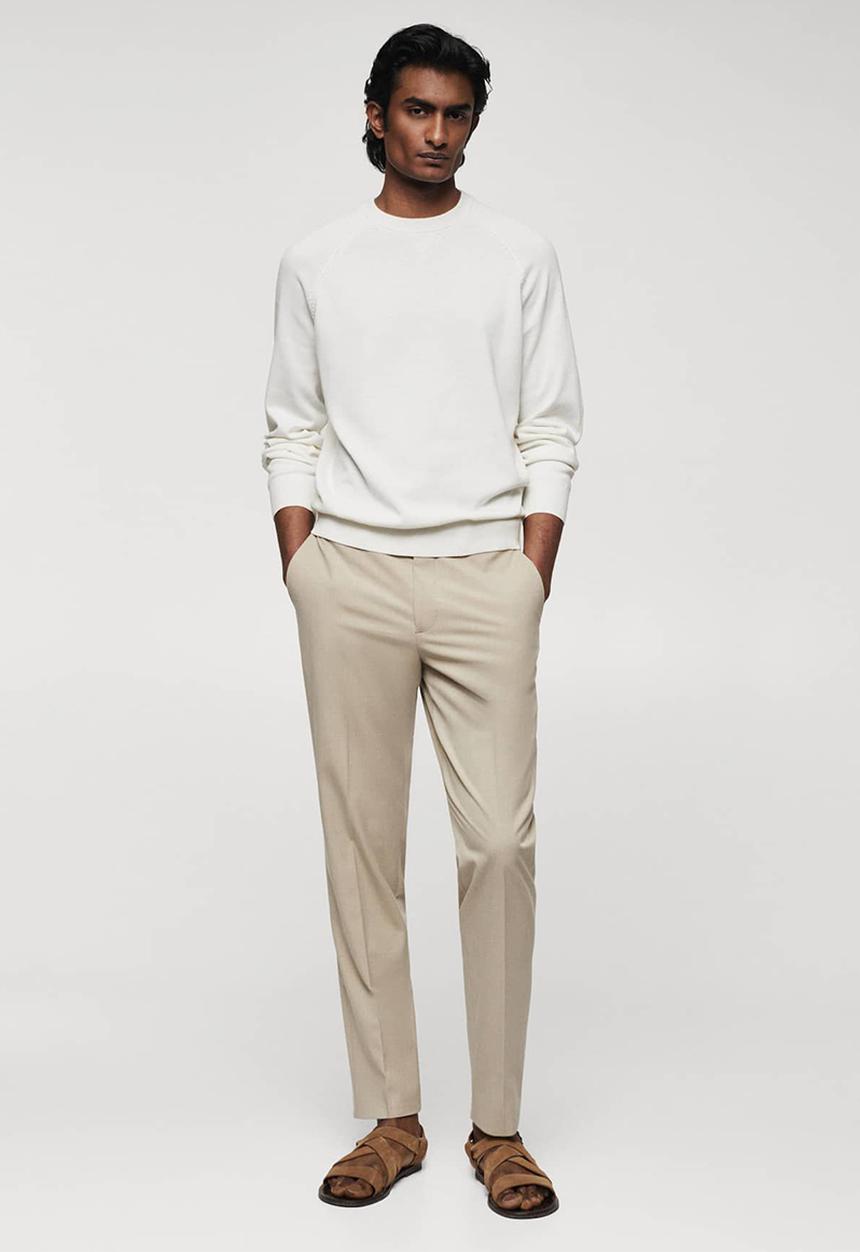 MANGO - Sweater ten - offwhite