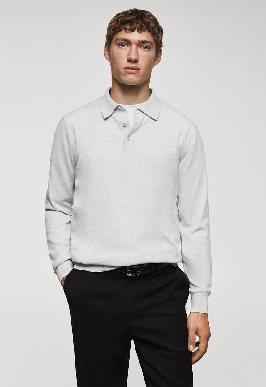 MANGO - Polo shirt tens - ice white