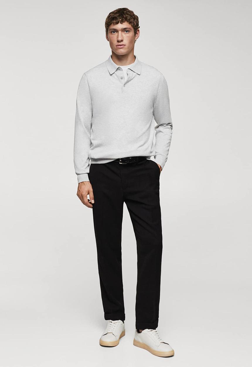 MANGO - Polo shirt tens - ice white